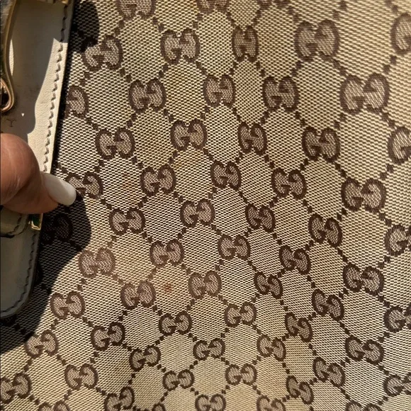 Gucci Pelham Beige GG Canvas Shoulder Bag with Braided Straps - Picture 4 of 11